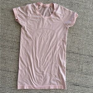 Lululemon Pink Striped T-Shirt